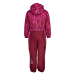 Dievčenský zimný overal COLOR KIDS Coverall AOP, AF 10.000-Beet Red