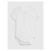 GAP Baby body henley short sleeve bodysuit Biela