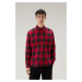 Košeľa Woolrich Light Flannel Shirt Hombre Red