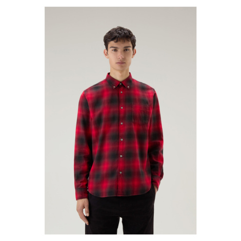 Košeľa Woolrich Light Flannel Shirt Červená