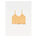 Dilvin 10184 Halter Knitwear Singlets Crop-orange