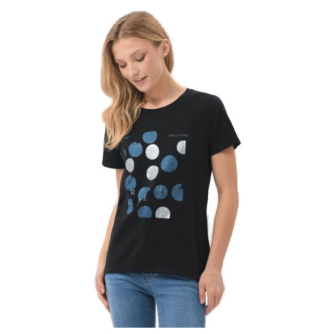 Dámske tričko s krátkym rukávom VOLCANO NETTA-700-BLACK