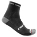 CASTELLI Cyklistické ponožky klasické - ROSSO CORSA PRO 9 - čierna