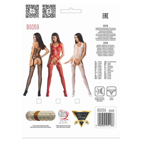 Červené bodystockings BS059 Passion