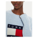 Tommy Jeans Sveter Flag DW0DW18681 Modrá Relaxed Fit