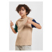 Boys' Organic Oversized T-Shirt Colorblock unionbeige