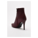 Trendyol Claret Red Women's Pointed Toe Boots & Booties