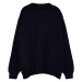 Trendyol Navy Blue Plus Size Oversize Fit Wide Fit Crew Neck Basic Knitwear Sweater