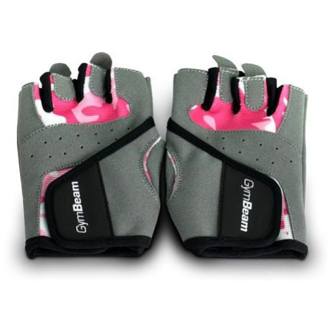 Gymbeam fitness dámske rukavice camo pink s camo
