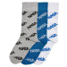 NASA Full-Length Kids Socks, 3 Pack, Bright Blue/Grey/White