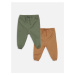 LC Waikiki Basic Baby Boy Pants with Elastic Waist 2-Pack