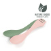 Light my fire Spork medium BIO 2-pack sandygreen/dustypink Cestovný príbor