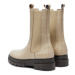 Tommy Hilfiger Členková obuv s elastickým prvkom Monochromatic Chelsea Boot FW0FW06730 Béžová