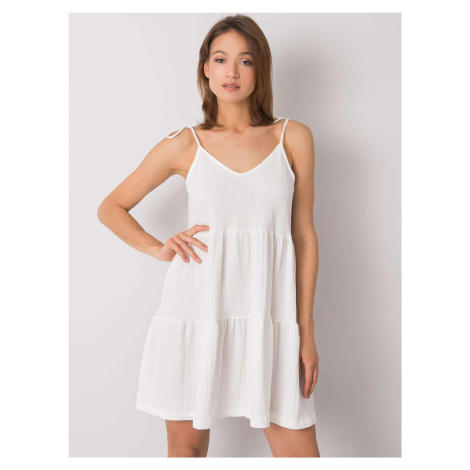 Biele dámske šaty na ramienka RO-SK-2570.19-white Rue Paris