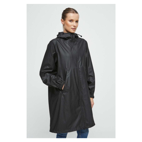 Nepremokavý kabát Medicine dámsky, čierna farba, prechodný, oversize