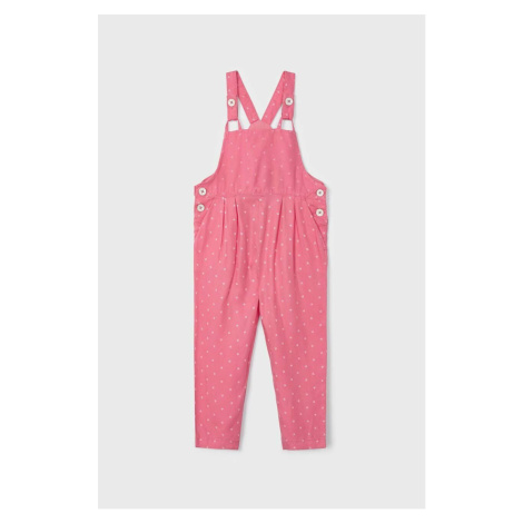 Detské nohavice na traky Mayoral ružová farba