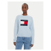 Tommy Jeans Sveter Flag DW0DW18681 Modrá Relaxed Fit