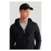 MIKINA GANT REG TONAL SHIELD FULL ZIP HOODIE BLACK