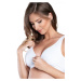 Bavlnená soft dojčiace podprsenka Lux biela