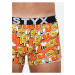 Žlto-oranžové pánske vzorované boxerky Styx Včielky