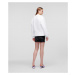 Mikina Karl Lagerfeld Flock Logo Sweatshirt Biela