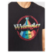 Wrangler Tričko Rainbow W7J9D3100 Čierna Regular Fit