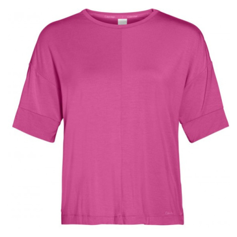 Dámske spacie tričko - 000QS6410E BM6 - Calvin Klein růžova