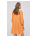 Šaty JDY oranžová farba, mini, áčkový strih