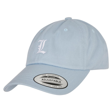 Letter light blue low profile cap L mister tee