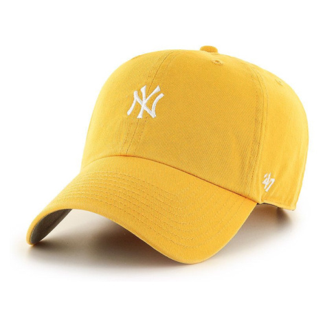Čiapka 47brand New York Yankees žltá farba, s nášivkou 47 Brand