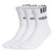 Ponožky ADIDAS 3 PACK-CUSH HALF CRW C LIN-WHITE WHITE WHITE