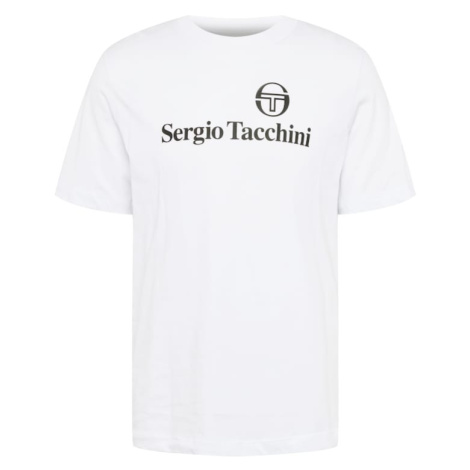 Sergio Tacchini Funkčné tričko 'HERITAGE'  čierna / biela