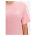 Adidas Každodenné šaty Essentials 3-Stripes IY4242 Ružová Loose Fit