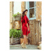 SOFIA Červené dámské šaty model 8027934 - numoco Možnost: 2XL/3XL
