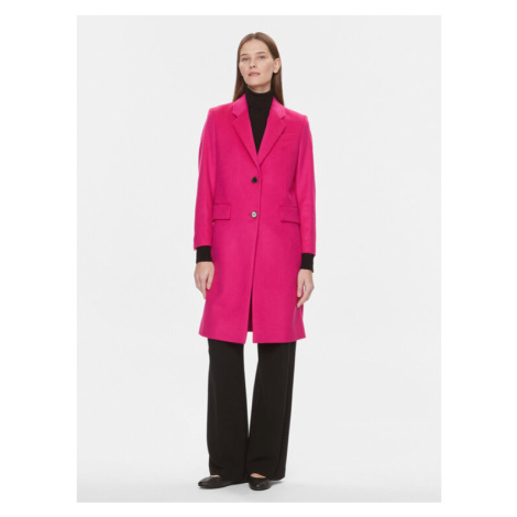 Boss Vlnený kabát Catara 50501019 Ružová Slim Fit Hugo Boss