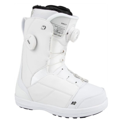 K2 KINSLEY Dámska snowboardová obuv, biela, veľkosť
