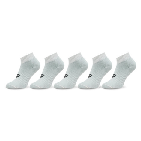 4F Súprava 5 párov detských členkových ponožiek 4FJWAW23USOCF231 Biela
