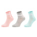 Umbro STRIPED SPORTS SOCKS JNR - 3 PACK Detské ponožky, lososová, veľkosť