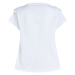 Tričko Karl Lagerfeld Feminine V-Neck T-Shirt Biela
