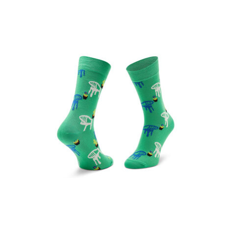 Happy Socks Ponožky Vysoké Unisex HAPPY SOCKS-BLC01 Zelená