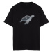 Trendyol Black Relaxed/Comfortable Fit More Sustainable Animal Printed 100% Organic Cotton T-shi