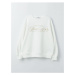 LC Waikiki Crew Neck Embroidered Long Sleeve Oversize Women's Sweatshirt