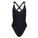 Moda Minx Jednodielne plavky 'Amour'  zlatá / čierna