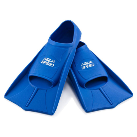 AQUA SPEED Unisex's Snorkel Flippers Training Navy Blue Pattern 11