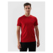 Men's Plain T-Shirt Regular 4F - Red