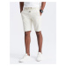 Ombre BASIC men's cotton sweat shorts - cream