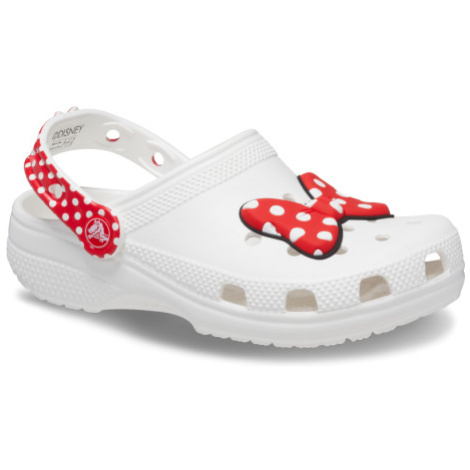 Detské kroksy (rekreačná obuv) CROCS Disney Minnie Mouse Classic Clog T white red