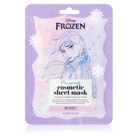 Mad Beauty Frozen Anna plátenná maska s rozjasňujúcim a hydratačným účinkom