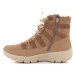 Dámske vysoké zimné topánky SKECHERS Easy Going Moro Street light brown