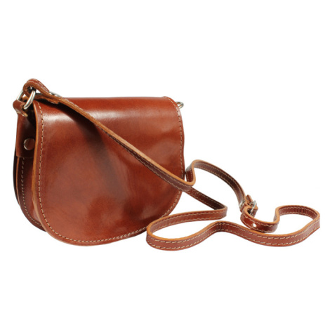 Moderná kožená kabelka Mina Marrone